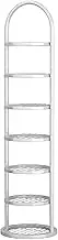 TINGTINGLI Vertical Storage Rack,Narrow Shoe Rack,Simple Shoe Rack,Multi-Layer Shoe Rack,Space Saving,Thickened Carbon Steel Material,Small Footprint,Suitable for Small Space Entrance(White,7F)