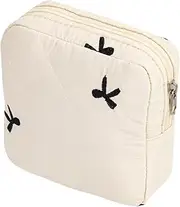 ycezw Personal Hygiene Tote - Tampon Storage Pouch, Sanitary Napkin Storage Bag | Stylish Portable Zipper Period Pad Bag, Menstrual Foam Pouches Menstrual Pads Bags for Teen Pads Sanitary Napkins, As