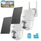 ieGeek 2K Wireless Outdoor Home CCTV Security Camera Set Battery Solar Powered