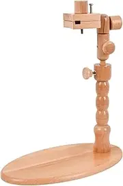 Embroidery Stand Holder, Embroidery Stand, - Hoop Holder, Crafting Desk Clamp, Versatile Embroidery Hoop Stand, Height-Adjustable Desk Clamp, Beechwood Design for Comfortable Crafting