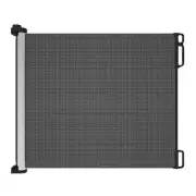 Perma Child Safety Retractable Gate 41" H Extra Tall Wide Deluxe Aluminum Black
