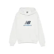 [New Balance] New Balance Logo-printed Hoodie S GREY