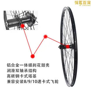 giant捷安特自行車碟煞輪組Escape1 2平把公路卡飛花鼓前後單車輪