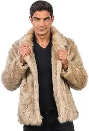 Chaks - Adult Faux Fur Jacket Faux Fur Jacket for Carnival, Festival, Party Fashion