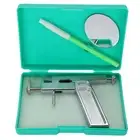 Stainless Steel Ear Piercing Gun Tool With Marker Pen Mini Mirror ADS