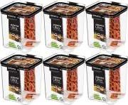 6 Pack Sistema Ultra Tritan Container 920ML Plastic Food Storage