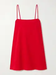 [Matteau] Matteau - Cami Organic Cotton-poplin Mini Dress - Red - 4 4 Red
