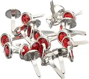 FOYTOKI 100pcs Metal Paper Fasteners Craft Brads Large Round Brads Decorative Scrapbook Nails for Handmade Decor
