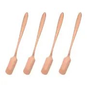 4Pcs 5" Stainless Steel Mini Ice Tea Spoons Coffee Ice Cream Spoon, Rose Gold