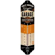 Nostalgic Art 28x6.5cm Wall Thermometer Temperature Metal Harley-Davidson Garage