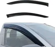 AUSGO Weathershields Compatible with Mitsubishi Triton MQ MR Single Cab 2015-2024, Injection Weather Shields Window Visors Wind Deflectors Sun Rain Guard 2PCS Set
