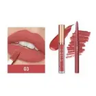 Long Lasting Lipstick Lip Liner Set - No Transfer, No Cup Stains Matte Finish