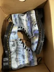 NEW - Doc Martens 1460 Pascal Blue Summer Tie Dye Tumbled - Women's Size 5