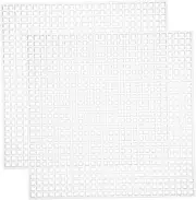 ARTIBETTER 12 Pcs Plastic Mesh Canvas Sheets for Cross Stitch Embroidery Square for DIY Crafting Knitting Projects Smooth Flexible Design