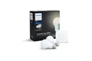 Philips Hue Wi-Fi Starter Kit w 2.0 Bridge 2x Warm White E27 LED Light Bulb App