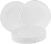 Ipetboom 1set Paper Tray Heavy Duty Paper Dinner Plates Pink Plates Party Party Supplies Dinner Dining Food Platters White 50pcs