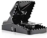 Large Powerful Rat Traps (4 Pack) - Kills Instantly with Powerful Steel Spring - Setup in Seconds - Wash & Reuse Over & Over - Hands Free Disposal - Rat Control Without Harmful Poisons or Chemicals