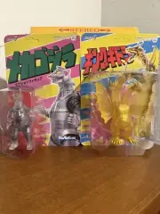 Super7 ReAction Godzilla King Ghidorah & MechaGodzilla Translucent Figure 70th