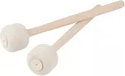 Kisangel 2 pcs Non Slip Percussion Drumsticks for Beginners Wooden Felt Mallets for Marching Drums and Band Performance Ergonomic Design for Effortless Playing and Outstanding Sound Quality