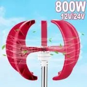 800W 12V/24V Wind Turbine Generator Kit MPPT Charge Controller Windmill Motor AU