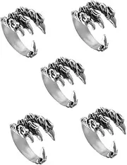 [Holibanna] Dragon Ring Rings Finger Thumb Men Mandrel Trendy Jewelry Handmade Kit Custom Gold Fidget Personalized Adjustable Sizer Bracelet The Ring Metal Ring Alloy Silver