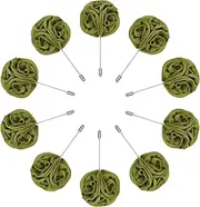 [sourcing map] Groom Boutonnieres Rose Boutonnieres Pins for Men Wedding Ceremony Anniversary Formal Dinner Party,