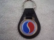 STUDEBAKER LAZY S KEY CHAIN LEATHER FOB