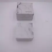Kabinetvanlook Monolyth Magnetic Cube in Carrrara Marble for holding Keys Knive