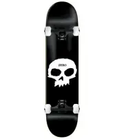 Zero Skateboard Assembly Single Skull Black 9.0" x 33" Complete