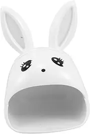 minkissy USB Mini Nail Dryer Quick-dry UV LED Nail Lamp for Single Finger Portable Gel Nail Curing Light with Cartoon Rabbit Design for Women Girls