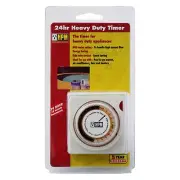 HPM 24HR HEAVY DUTY DOUBLE POLE TIMER 10A 15-Min Increment, Push Tab Operation