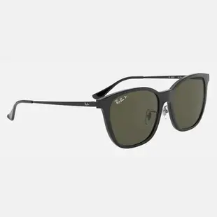 【RayBan 雷朋】方形金屬鏡腳偏光太陽眼鏡(RB4333D-601/9A 55mm 偏光鏡片)