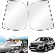 X-Car WindScreen Sun Shade Compatible with Hyundai Tucson 2015-2025 Windshield Wind Screen Visor Foldable
