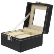 2 Grids Watch Box Child Travel for Watches Display Case Jewelry Organizer