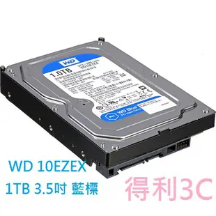 WD威騰 1TB 2TB 3TB 4TB 6TB 藍標 3.5吋硬碟HHD/三年保 (WD10EZEX)