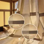 Luxury Silky Single Panel Eyelet Ready Made Curtain 140-240cm (W)/ 221cm (D)