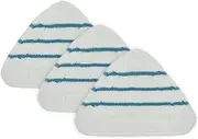 HUVNEXA 3Pcs Steam Mop Replacement Pads Triangle Washable Cloth Cleaning Floor Microfiber Mop Head Pad Steam Mop Fittings Steam Cleaner Replacement Parts