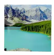 Banff National Park Ceramic Tile Trivet Travel Souvenir 4" x 4"