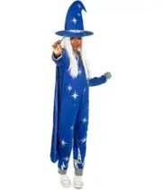 TIPSY ELVES WIZARD HALLOWEEN COSTUME Women's Size XS JUMPSUIT CAPE HAT NEW!!