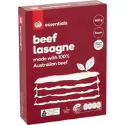 Essentials Beef Lasagne 400g