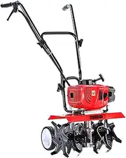 Giantz Tiller Cultivator, 88CC Garden Electric Lawn Scarifier Rotary Tillers Soil Rake Digger Outdoor Gardening Tool, 10000RPM 4 Blades Foldable Adjustable Tilling Depth Black