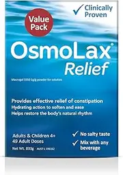 OsmoLax Relief Osmotic Laxative 49 Doses Powder 833 g