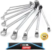 Juego De Llaves Mini Dobles De Boca Abierta 9 Piezas De 6-23mm 75 Grados US NEW