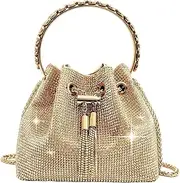 [HROECHY] Rhinestone Purse for Women Sparkly Shoulder Bag Evening Clutch Shiny Silver Diamond Purse Bling Rhinestone Bags