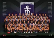 AFL Freemantle Dockers - 2017 Team Poster POSTER NEW