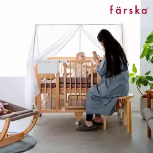 farska 童趣森林5合1嬰兒大床 Long 適用於嬰兒/床圍欄/畫桌/沙發/書桌等多功能使用