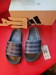 Adidas Adilette Aqua Slide Sandals Blue Men Size 4 Model IF0895 NEW IN BOX
