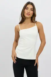 White Singlet Top Backless - Size 6XXS, Women's Top