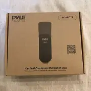 Pyle PDMIC71 Condenser Microphone Bundle 3.5mm Shock Mount Podcast Recording