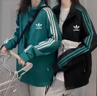 在飛比找Yahoo!奇摩拍賣優惠-Adidas愛迪達三葉草夾克外套 男生 女生 立領防風外套 